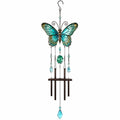 Campana de Viento Mariposa Cristal Azul 80cm