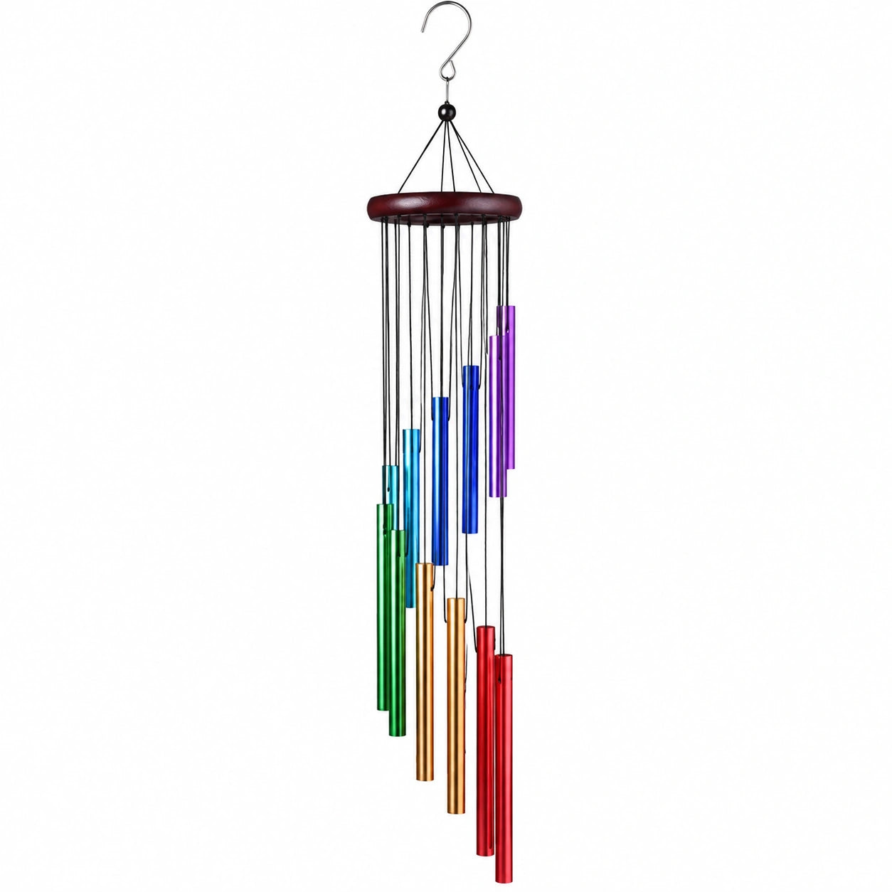 Campana de Viento de Colores para Exterior 80cm