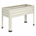 Mesa Elevada de Jardín Exterior Color Beige 90x30x76 cm