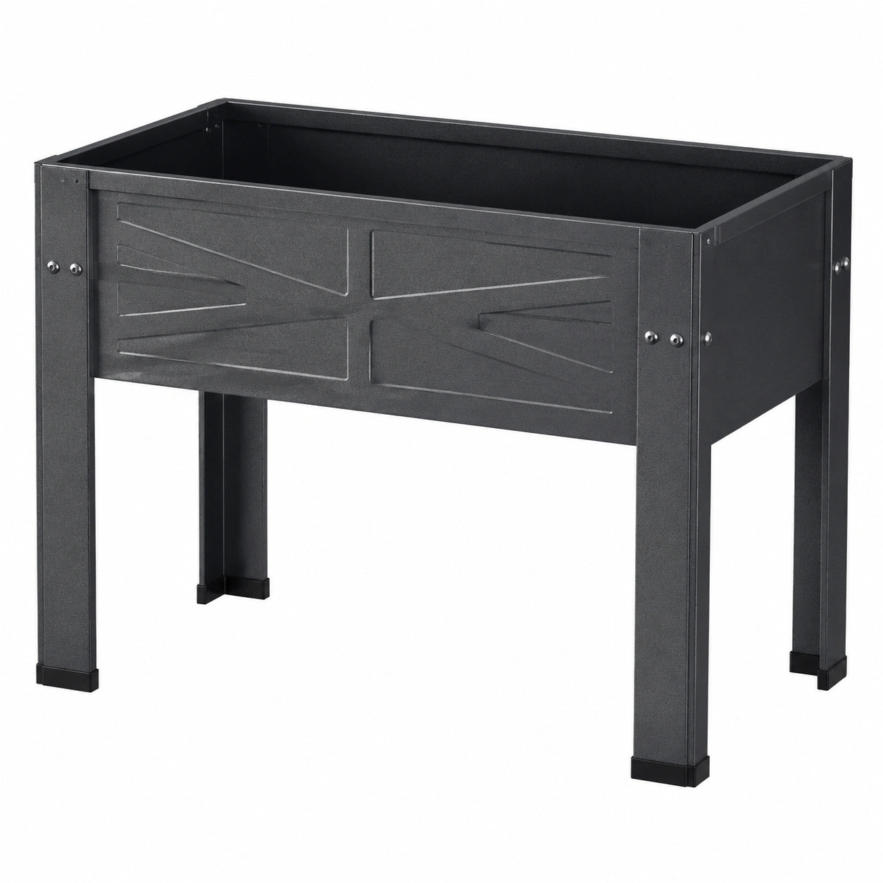 Mesa de Cultivo Elevada para Jardín Gris 60x30x70 cm