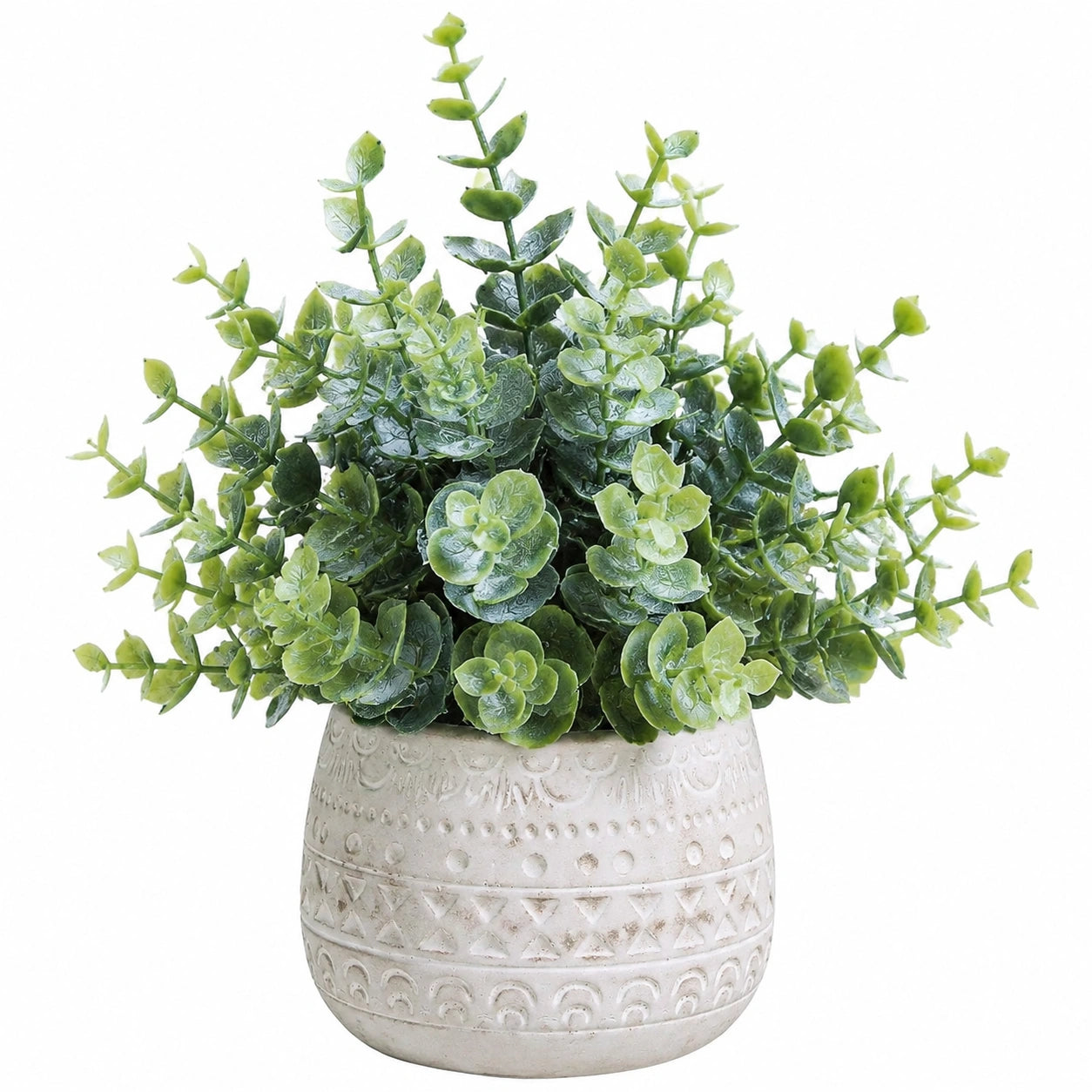 Planta Artificial en Maceta Decorativa Verde 25cm